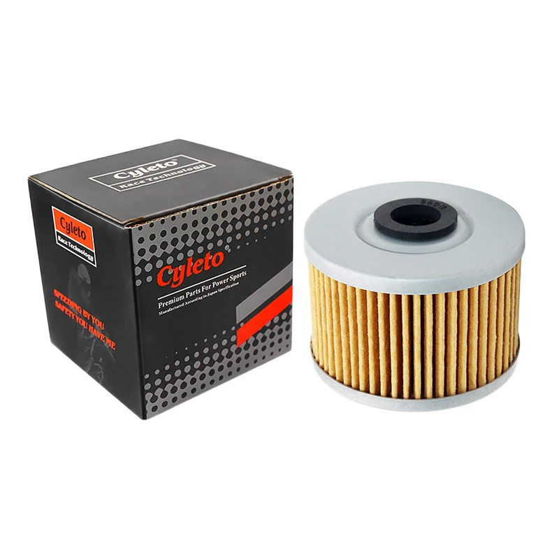 

1/2/4pcs Cyleto Oil Filter for Honda NX250 NX 250 GB400 GB500 Dominator NX650 NX 650 SLR650 FMX650 FMX 650 Vigor FX650 FX 650