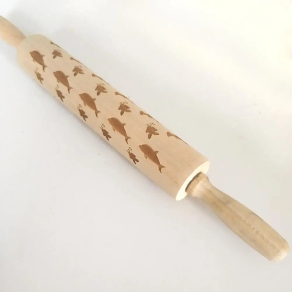 Рулонный штифт с рисунком рождественского оленя инфракрасной гравировкой