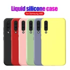 Жидкий силиконовый чехол для Samsung Galaxy A50 A70 A40 A80 S7 Edge S10 S9 S8 Note 9 8 10 Plus M20 M30 S10E A20 A30 задняя крышка Capas