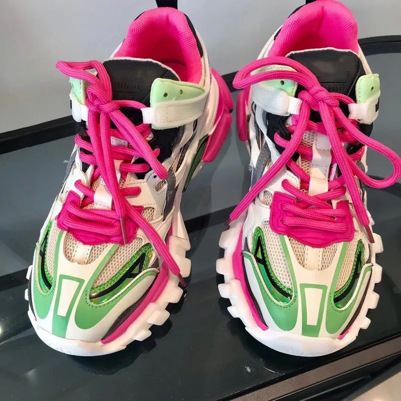 

Женские кроссовки на платформе с перекрестными шнуровками, Повседневная модная обувь для пар, цвет в ассортименте, 2020