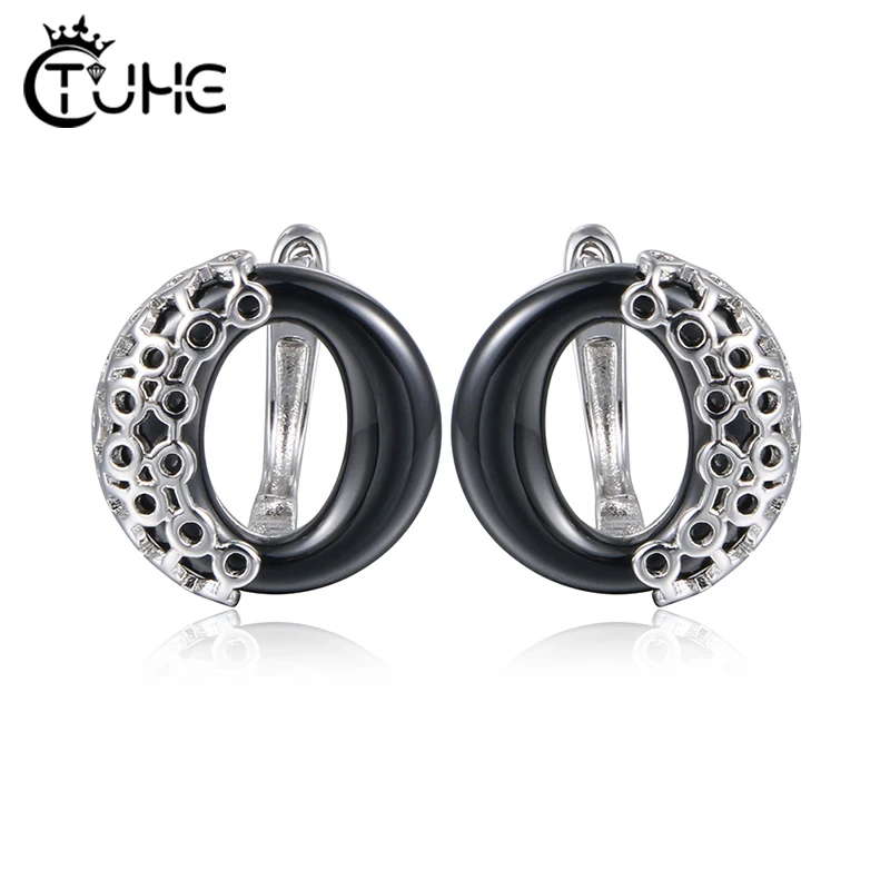 2019 женские керамические кольца в стиле ретро металлические круглые