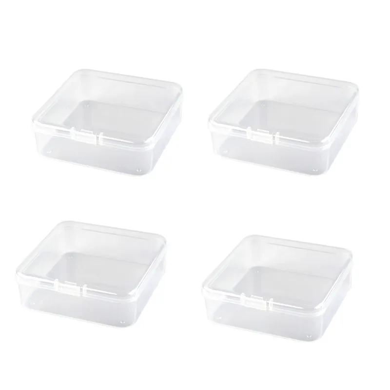 

1pcs Round/Square Plastic Transparent Storage Jewelry Box Container Accessory Box For Women Small Sundries Storage Box Gifts
