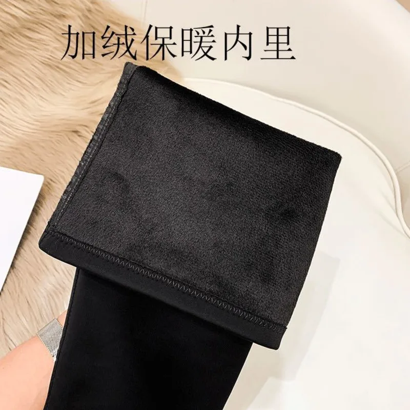 

2021 New Hot Selling Winter Boots Women Long Boots Female Pointed High Heels Zipper Shoes Fashion Ladies Sexy Knee High Boots