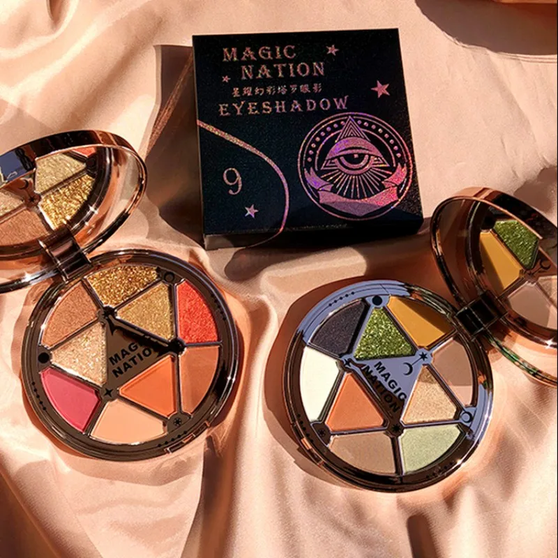 Тени для век 9 цветов стойкие водостойкие тени быстросохнущие матовые