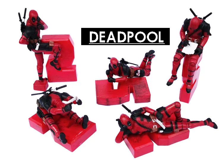 Автомобили украшения личность Deadpool кукла украшение автомобиля центральной консоли украшения компьютер компаньон кукла авто аксессуары