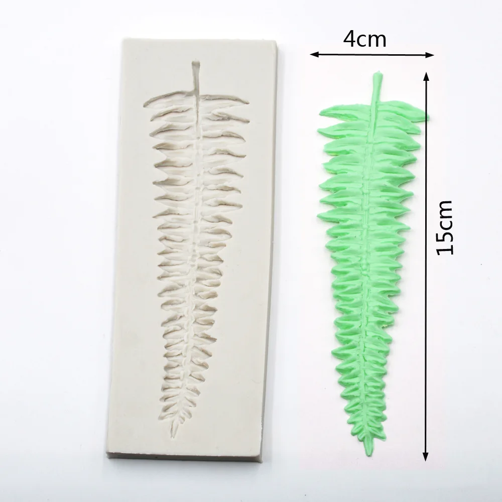 Силиконовая форма для торта с листьями папоротника в тропическом лесу