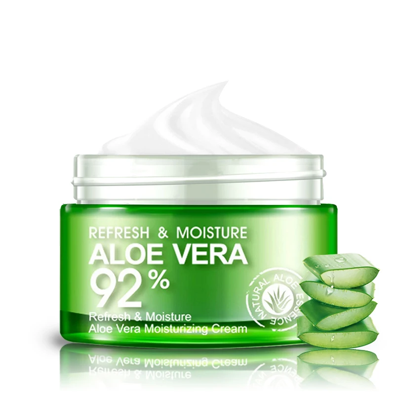 

50g BIOAQUA Aloe Vera Gel Essence Face Cream Moisturizing Snail Whitening Cream Acne Scar Removal Cream Korean Cosmetics Skin