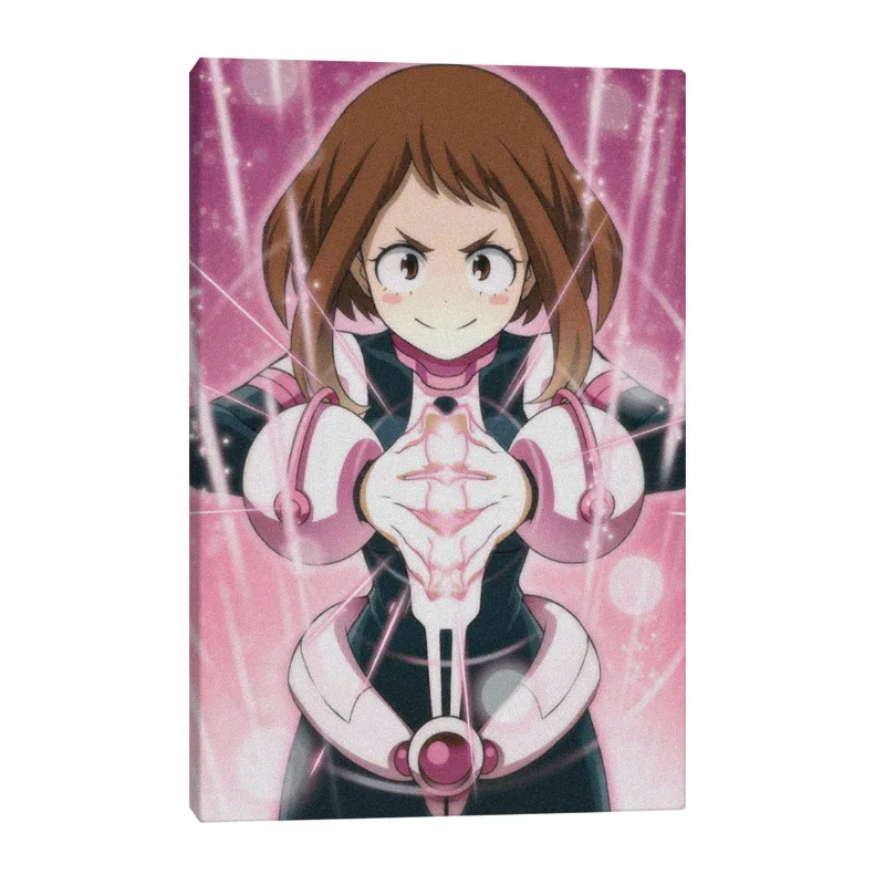 Художественный плакат Uravity Ochaco Uraraka Boku no Hero academic украшение на холсте печать для