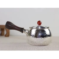 silver pot 999 sterling silver handmade tea set japanese retro teapot kettle home tea ceremony kungfu tea set 220ml
