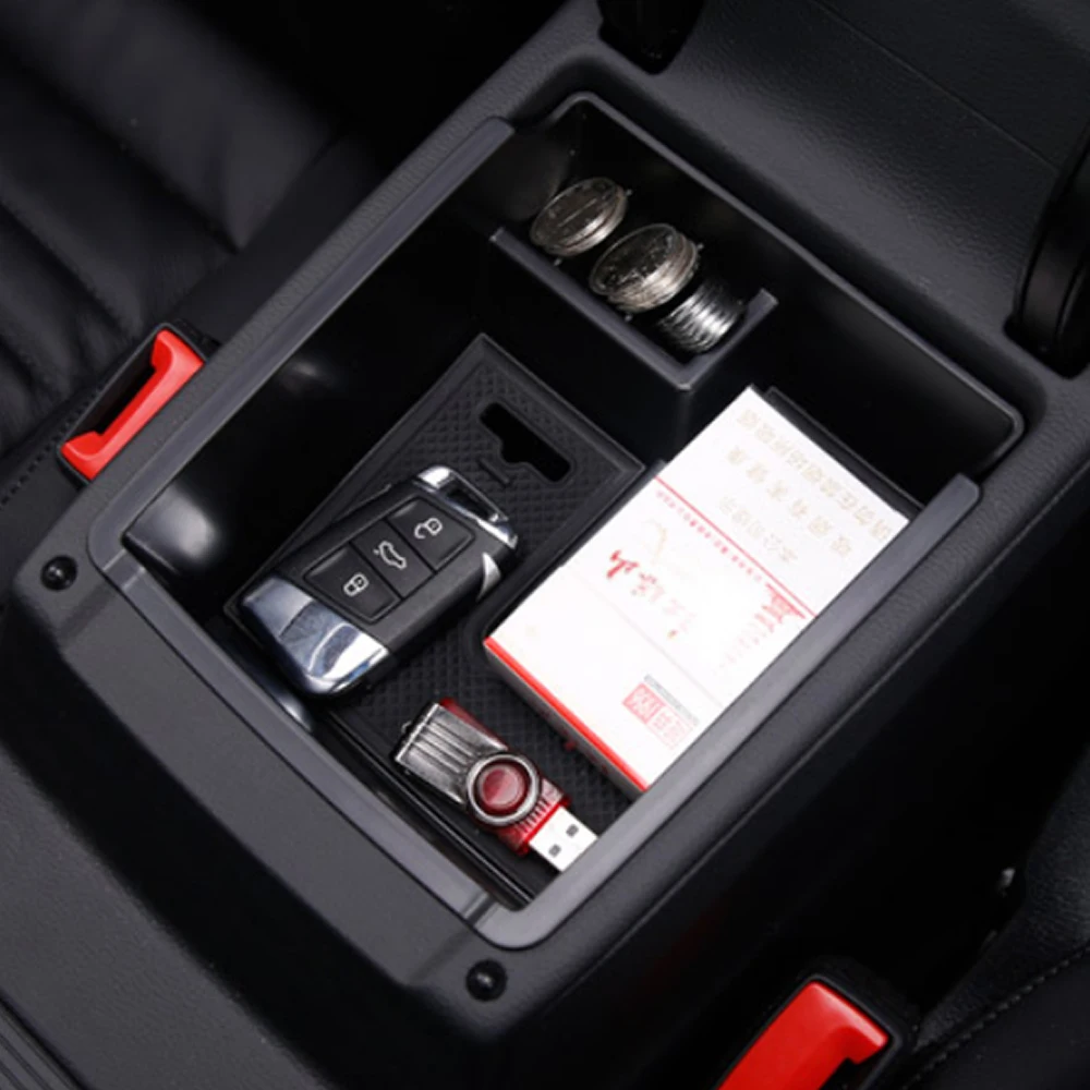 Лоток для держателя контейнера центральный автомобильный подлокотник хранения