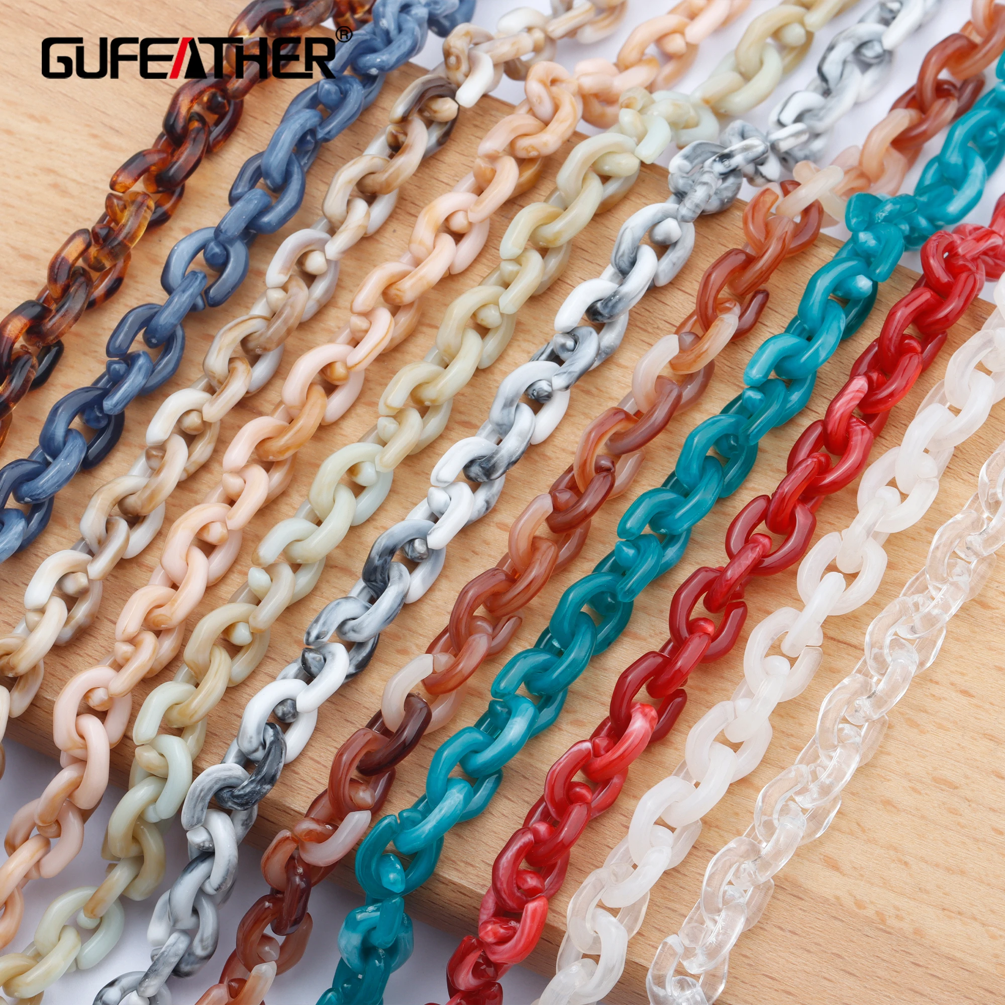 

GUFEATHER C108, аксессуары для ювелирных изделий, цепочка «сделай сам», пластмассовый материал, ручная работа, подвески, изготовление ювелирных из...