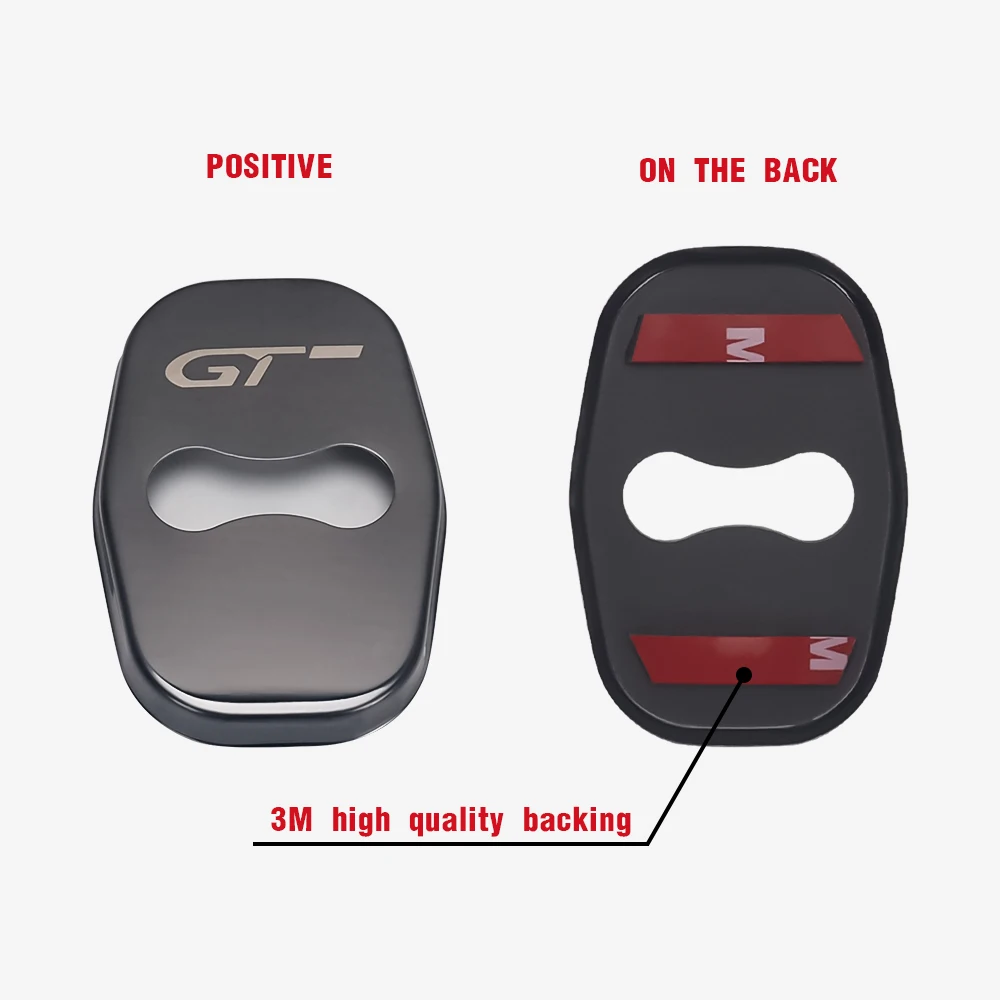 4 шт./лот черная Автомобильная Пряжка дверного замка чехол для Peugeot 206 207 307 5008 4008 3008