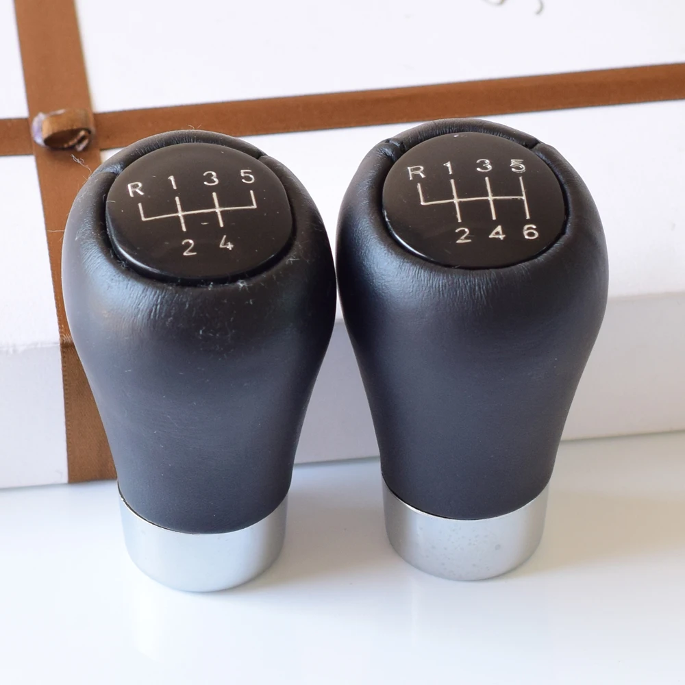 

1Pcs Gear Shift Knob Fit For BMW Z4 E85 E86/Z5/Z8 E52 Manual 5 6 Speed Car Stick Gear Lever Shifter HandBall ABS Leather