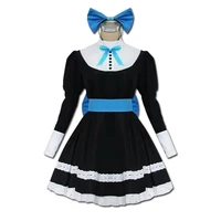 anime panty stocking with garterbelt heroine anarchy stocking black dress cosplay costume with stockings