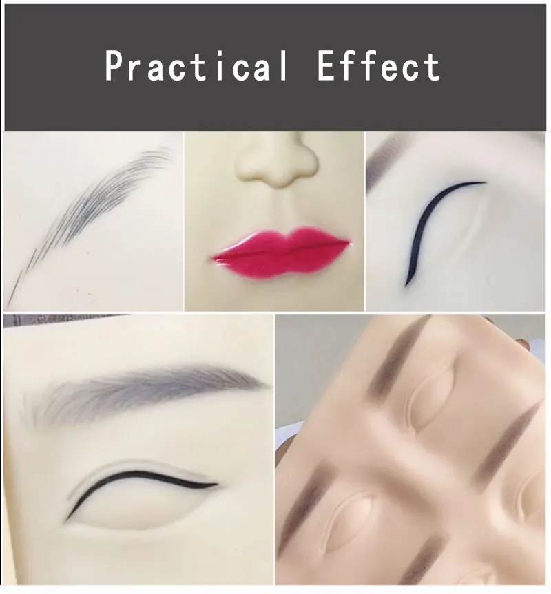 Супер 3D татуаж для бровей и губ тренировка фальшивая кожа Перманентный макияж