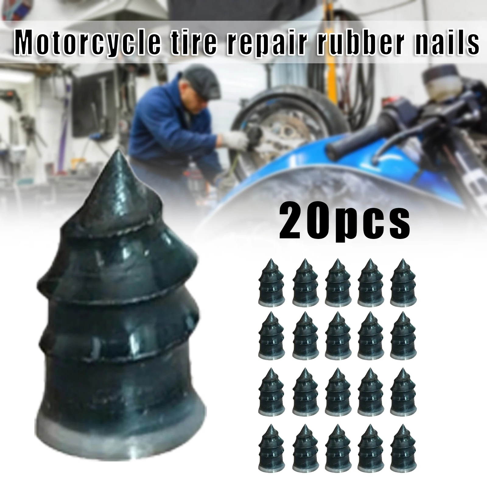 Auto Motorcycle Vacuum Tire Repair Nail Fast Tool Self-service 1/10/20PC Glue Free Film |