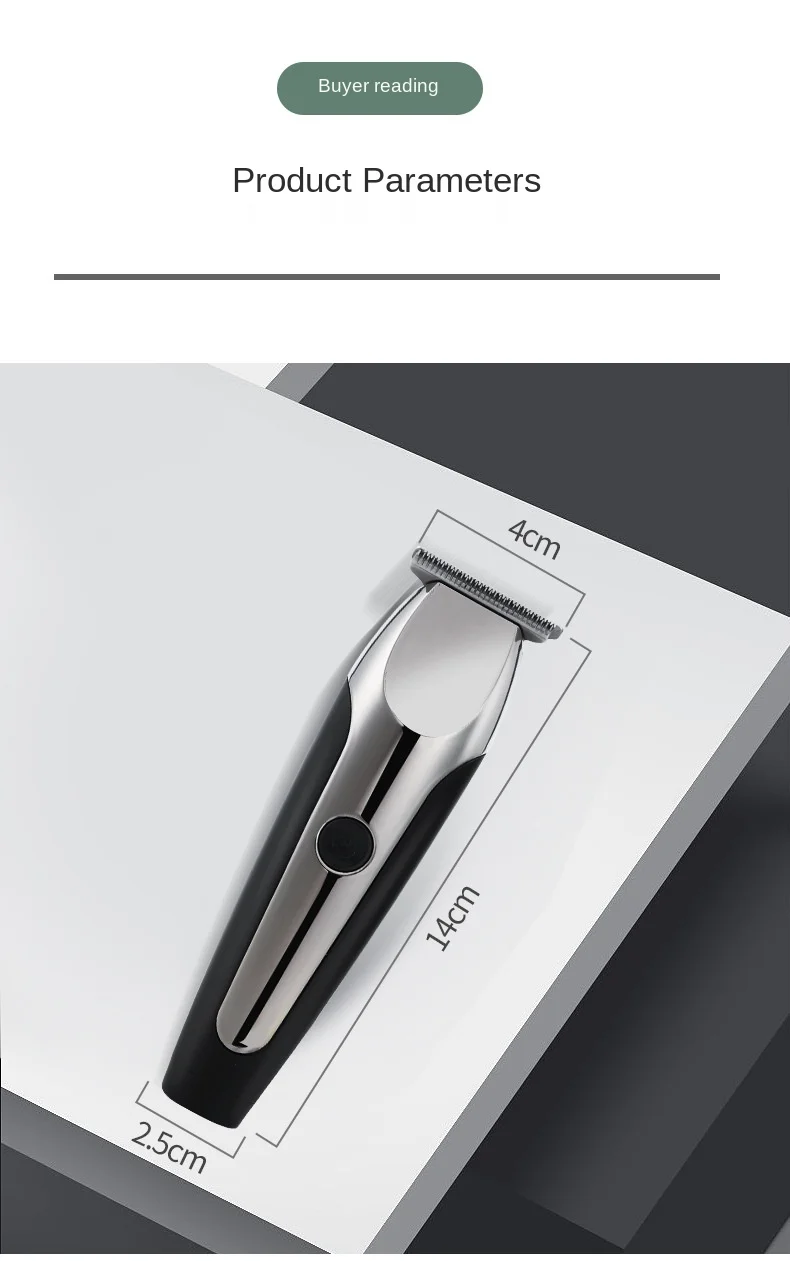 

100-240V Professional Hair Clipper Cordless Electric Hair Trimmer 0 mm Hair Cutting Machine Trimmer Rechargeable