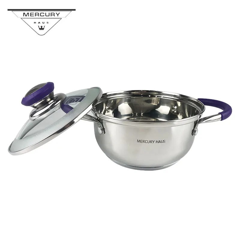 6PCS Stainless Steel Kitchen Casserole Saucepan Pot Set Cookware Induction Cooker Kitchenware Sets | Дом и сад