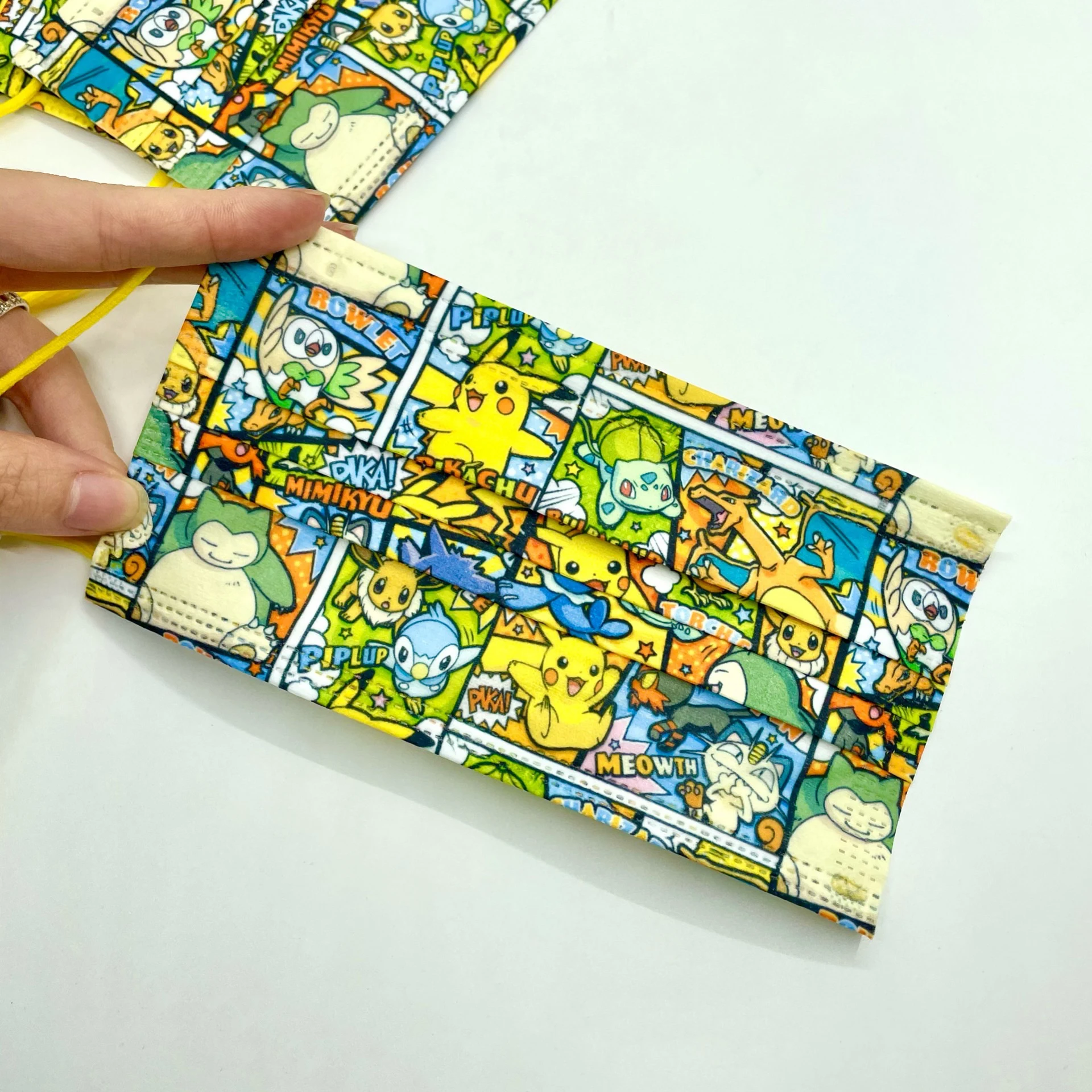 20 шт. одноразовые маски для мальчиков и девочек с принтом покемона|Украшения