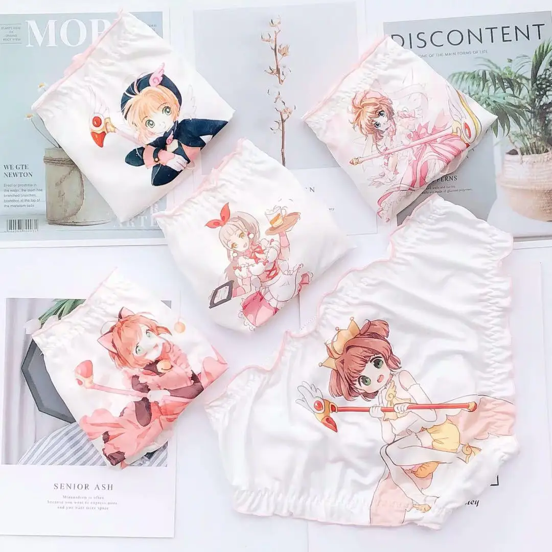 Женское хлопковое нижнее белье с бантом в полоску|Женские трусики| |