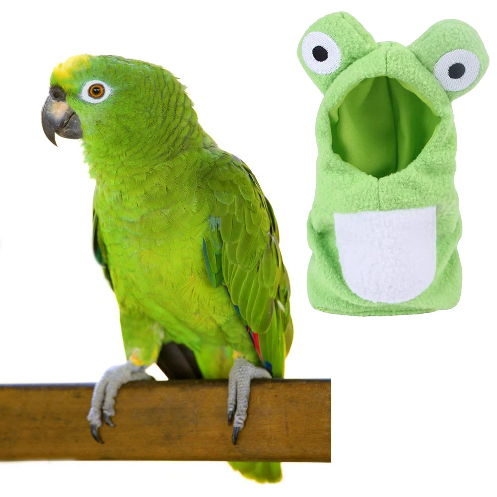 Забавная одежда в форме лягушки с птицами костюм попугаев для косплея зимняя