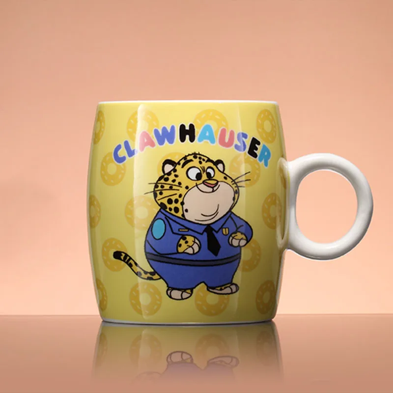 Disney Zootopia 300 рюмка, мл Q Edition Мультфильм ник Джуди керамическая чашка милый ребенок мальчик термос для девочек офисные чашки для молока кофе Рождественский подарок