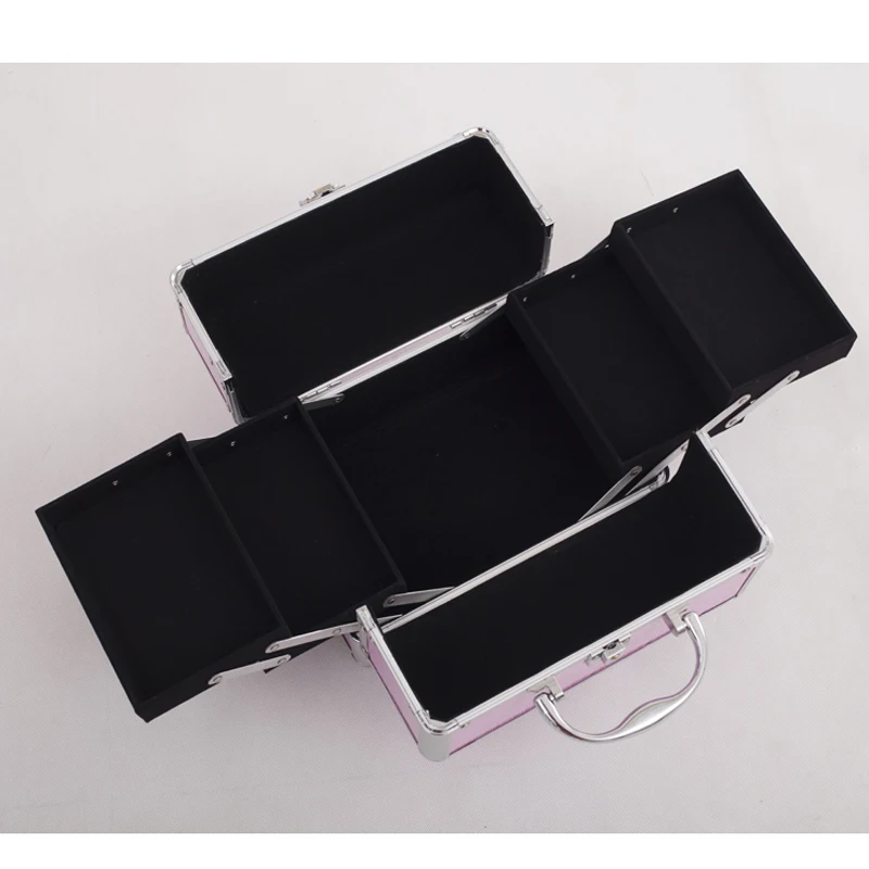 Новая шкатулка для украшений с мультяшным котом розовый и синий органайзер