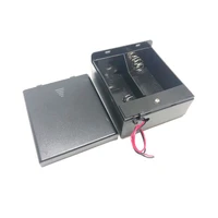 15pcslot masterfire 2 slots d size battery holder with wire leads 2 x d size batteries storage box case high quality