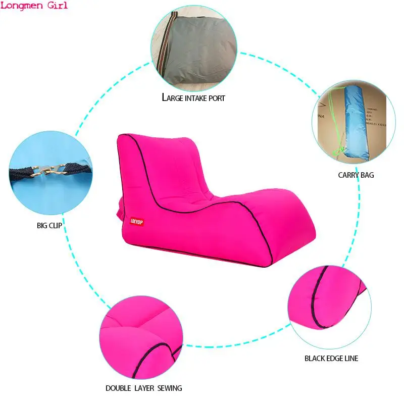 

Outdoor Beach Chaise Fold Outdoor Garden Furniture Camping Picnics Outdoor Couch Lounger Multifunction Travel Sofa Lounger Chair