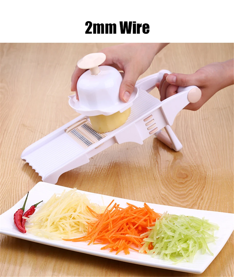 Mandoline Slicer Manual Vegetable Cutter with 5 Blade Potato Carrot Grater for Vegetable Onion Slicer Kitchen Tools Accessories