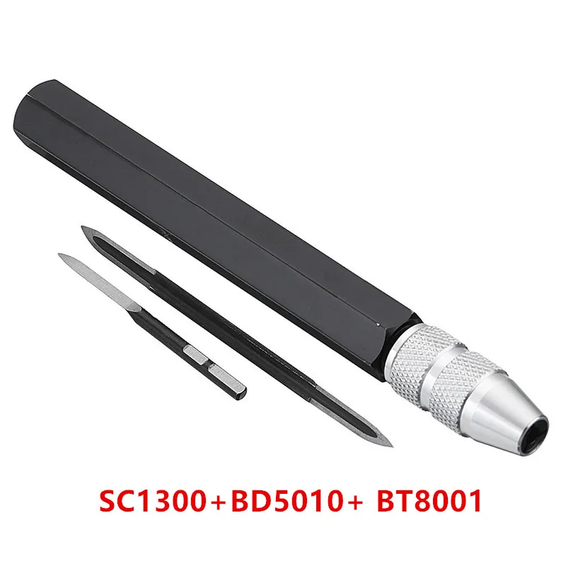 1 комплект SC1300 + BD5010 + BT8001, регулируемые треугольные заусенцы, инструмент для удаления заусенцев, Новинка