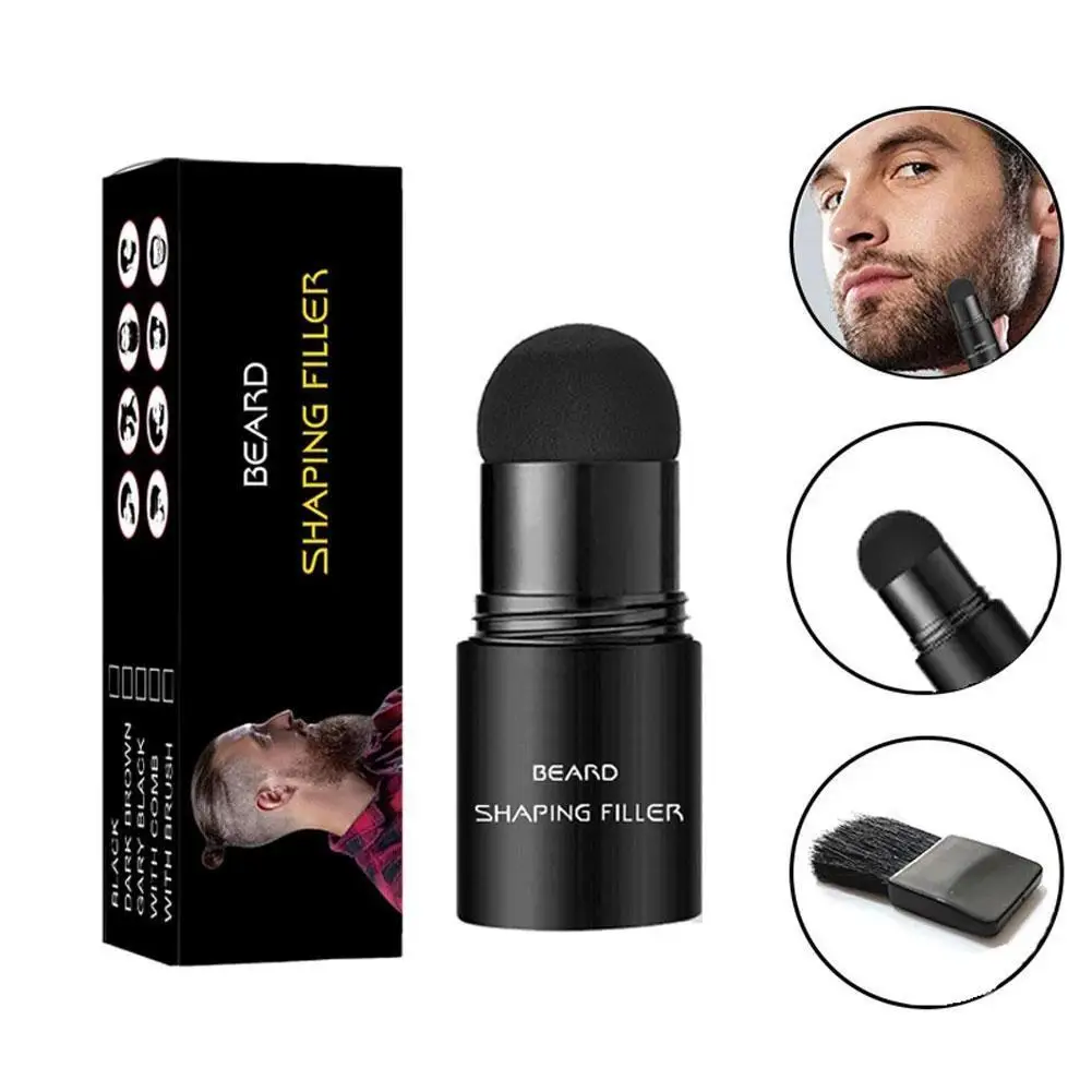 

Beard Filler Beard Thick Powder beard styling Pen + Brush For Temporary Facial Hair Color Moustache Coloring Shaping Tools