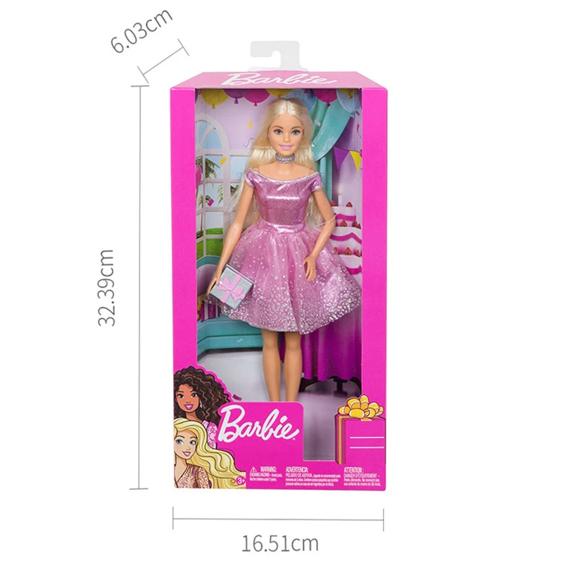 

Barbie Original Brand Doll Happy Birthday Fashion Accessory twinkle Girl Reborn Toys for Children Boneca Girls Brinquedos Gifts