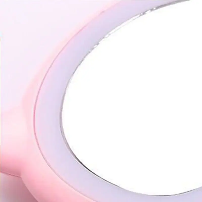 Портативный usb-мини светодиодный макияж зеркало косметический милый медведь ручной заряжаемый Темный свет путешествия