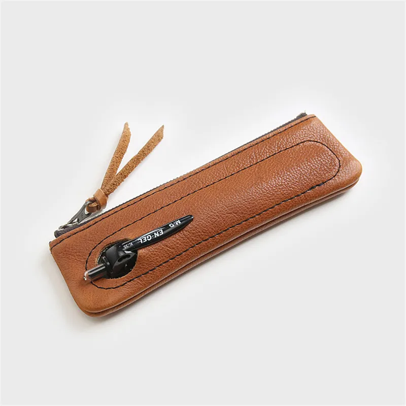 Сумка-держатель для карандашей из воловьей кожи ручная работа | Багаж и сумки