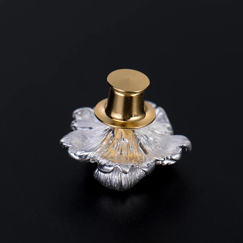 Мужская Винтажная брошь в виде цветка с жемчугом из серебра 925 пробы|Украшения