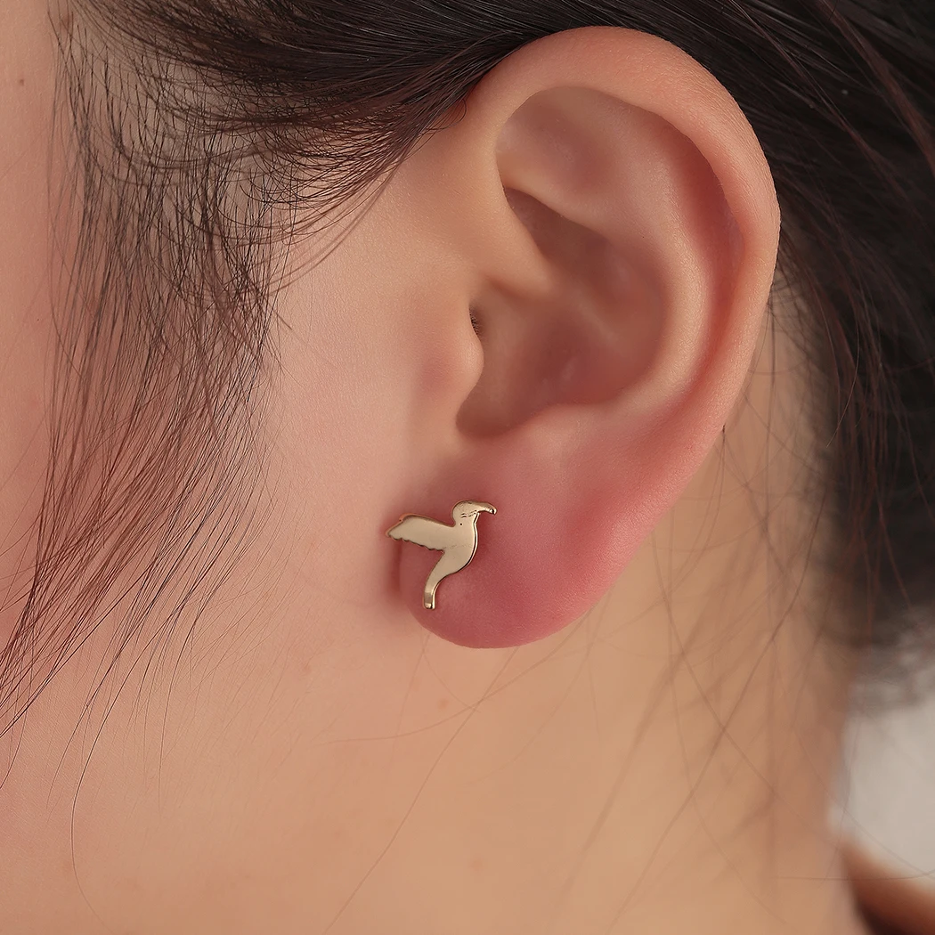 Милые летающие серьги гвоздики в виде чайки для девочек милые детские морского