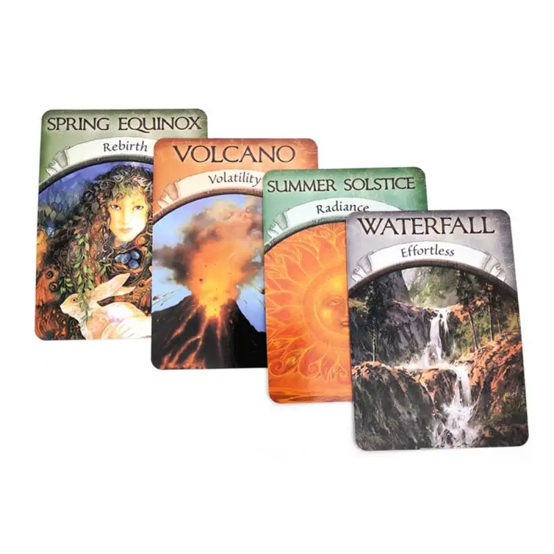 

2021 New English Version Earth MagicOracle Cards 48-Card Deck Tarot Cards Guidance Divination Fate Board Game Read Fate