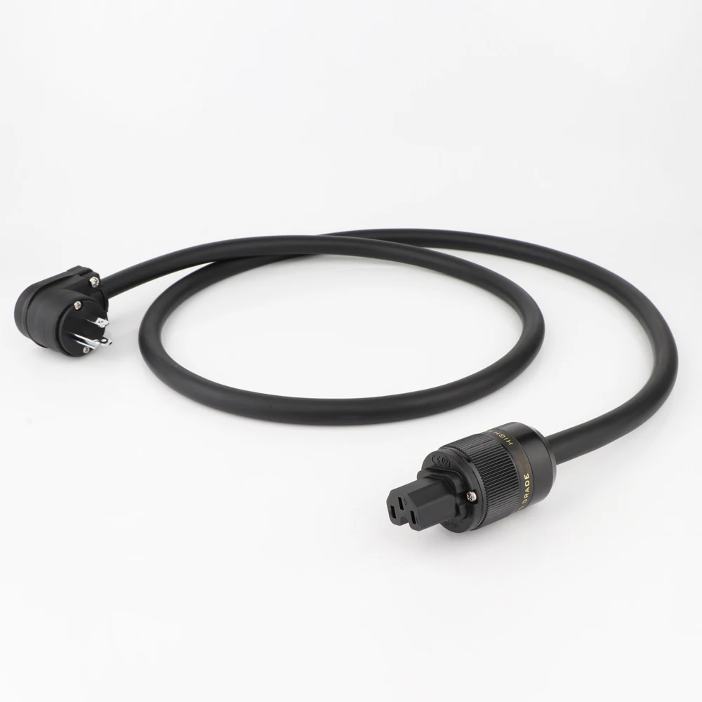 Высококачественный кабель питания с посеребренным покрытием OCC переменного тока