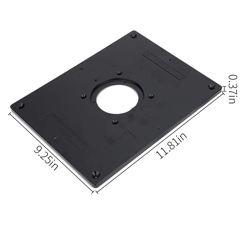 Алюминиевый фрезерный стол вставки пластины для дерева триммер роутера модели