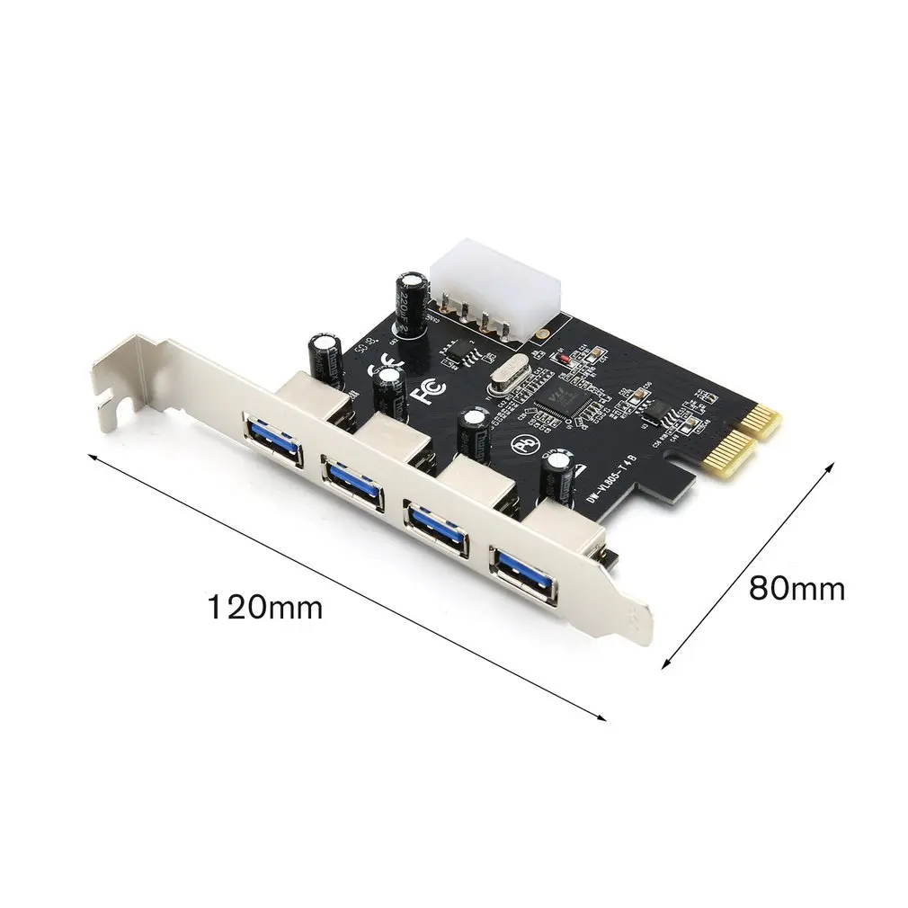 Desktop Motherboard USB3.0 Extension Card 20pin Front Interface PCI-E Multi I/O Controller to 2 Ports | Обустройство дома