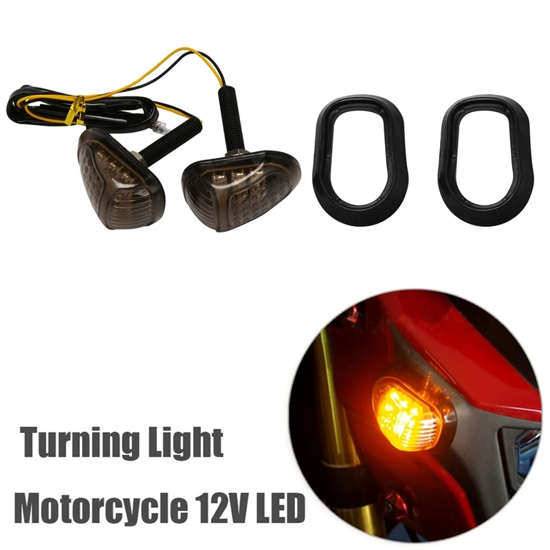 1 пара мотоцикл поворотный светильник 12V LED Сигналы поворота фары переключения