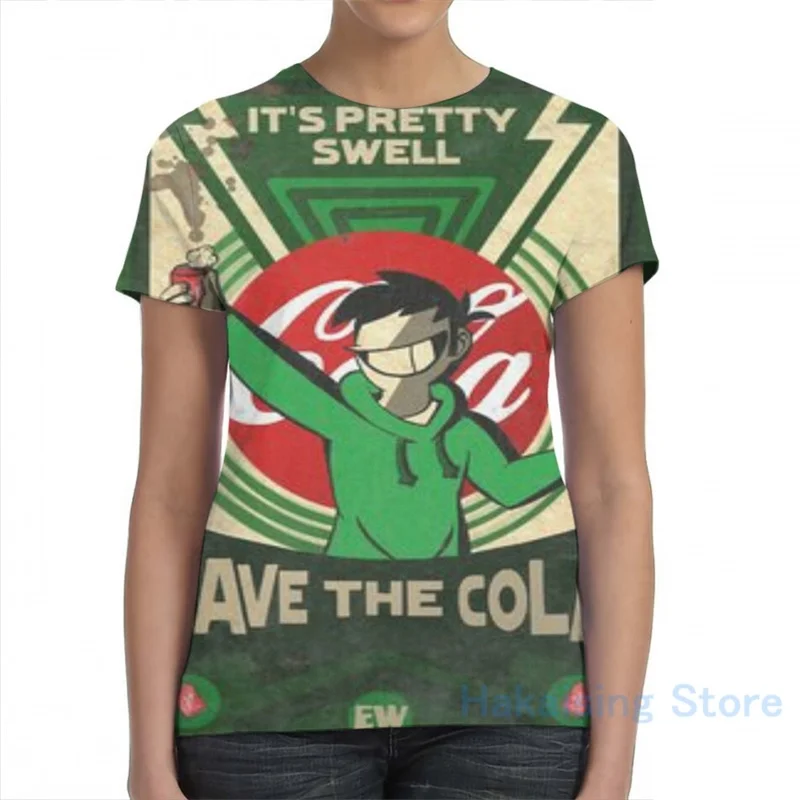 Мужская и женская футболка с принтом Save The Cola