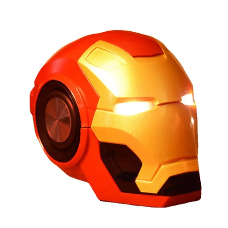 Динамик super hero s Bluetooth Колонка Iron Man Подарочный динамик с FM-радио поддержка TF-карты