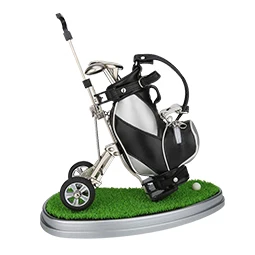 Новинка поднос для гольфа с часами и лужайкой Уникальный рождественский подарок