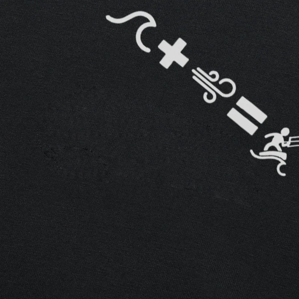 Футболка мужская летняя с принтом волны и ветра = кайтсерфинга коротким