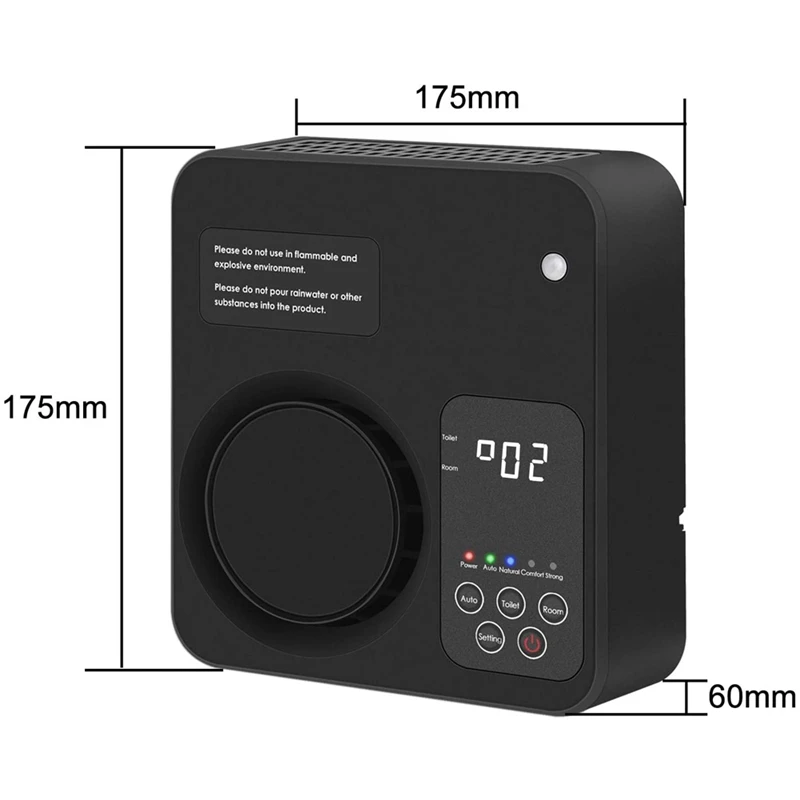 

Air Purifier for Home, Ozone Air Purifier, Ioniser Air Cleaner for Bedroom Living Room Restroom Office UK Plug