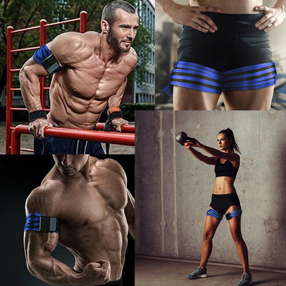 

Fitness Occlusion Bands Bodybuilding Arm Leg Wraps Blood Flow Restriction Bands Weightlifting Fast Muscle Growth Training Gym