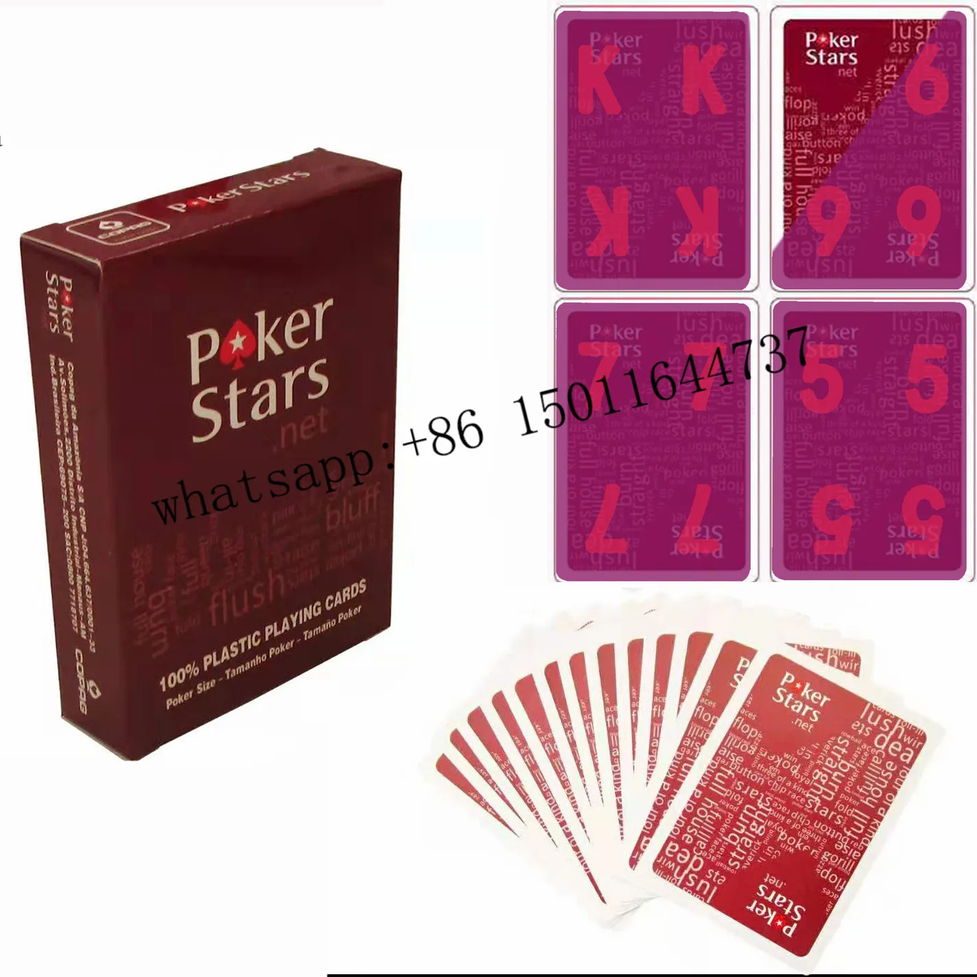 POKERSTARS игральные карты для инфракрасных контактных линз волшебные колоды трюков