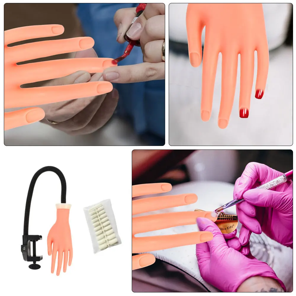 

500pcs Fake Nails with Flexible Movable False Hand Nail Art Manicure Tools